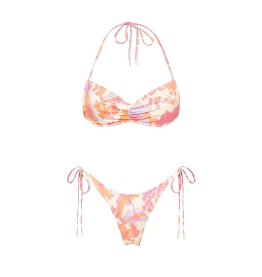 TRIANGL Greta Sherbet Floral Bikini Set Size XS